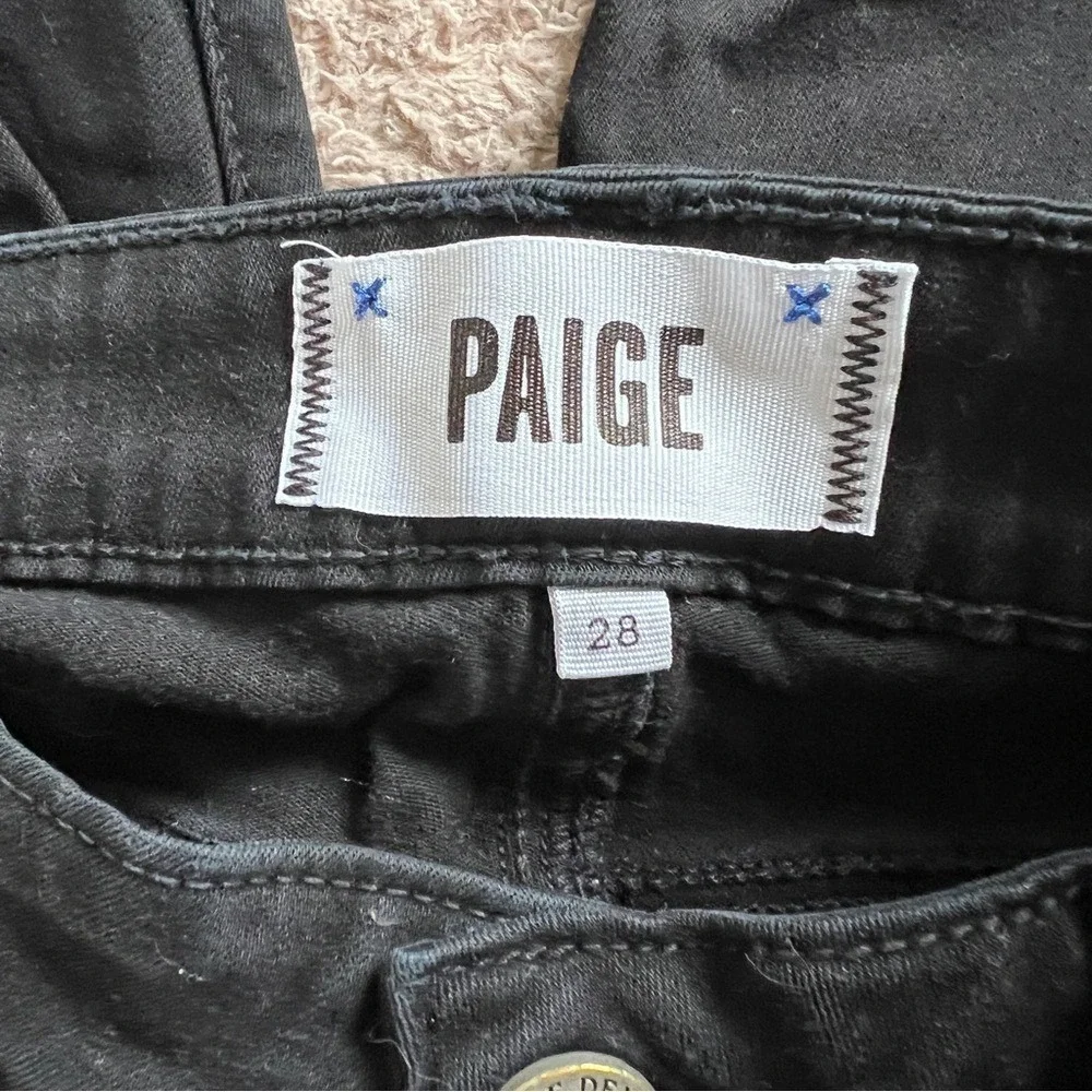 PAIGE‎ Verdugo Ultra Skinny Denim Jeans Preppy Minimalist Biker Moto Size 28